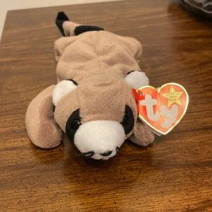 💜5/$16 💜 Rare! NWT! 1995 Ringo Beanie Baby with tag errors!!